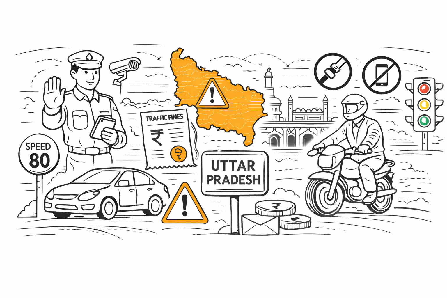 State-Wise Traffic Rules: Uttar Pradesh Explained Lawyered